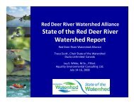 State of the Watershed Presentation - Red Deer River Watershed ...