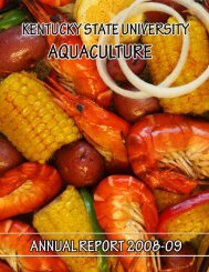 KSU Division of Aquaculture Annual Report 2008-09