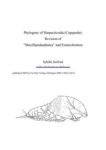 Phylogeny of Harpacticoida (Copepoda): Revision ... - Luciopesce.net