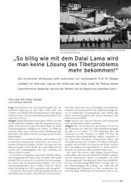 „So billig wie mit dem Dalai Lama wird man keine Lösung des ...