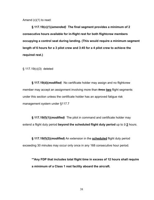 Submission - Independent Pilots Association