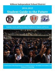 Student Guide to the Future - Killeen Independent School District