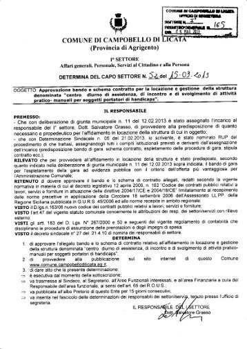 -l6t , - Comune di Campobello di Licata