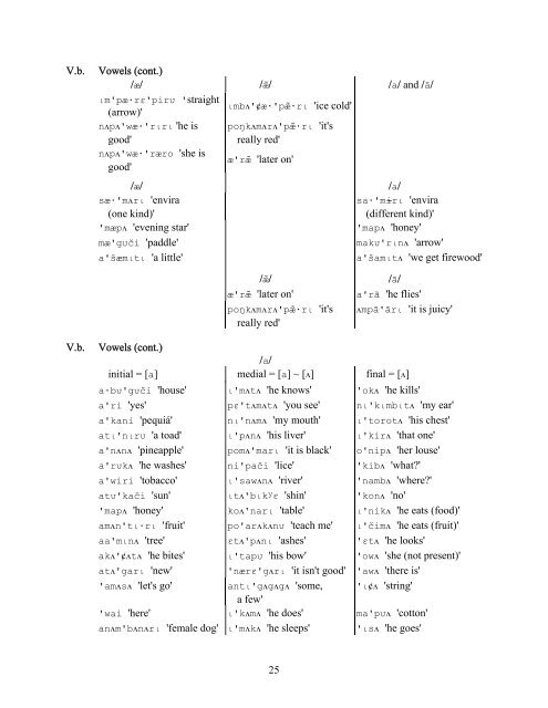 A Phonemic Analysis of the ApurinÃ£ Language