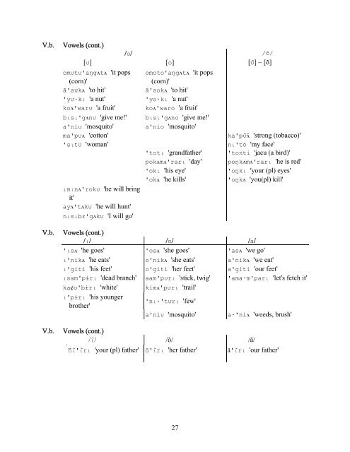 A Phonemic Analysis of the ApurinÃ£ Language