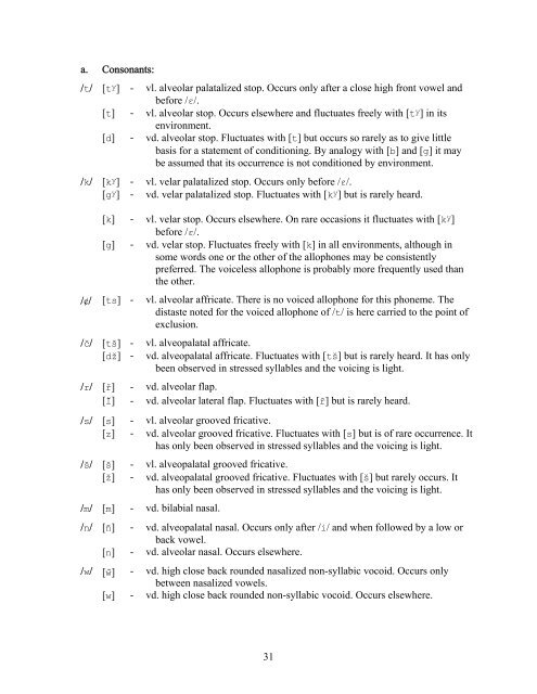 A Phonemic Analysis of the ApurinÃ£ Language