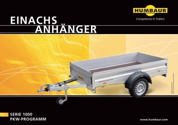 Humbaur Prospekt Einachs-Anhänger - Zu 11880.com