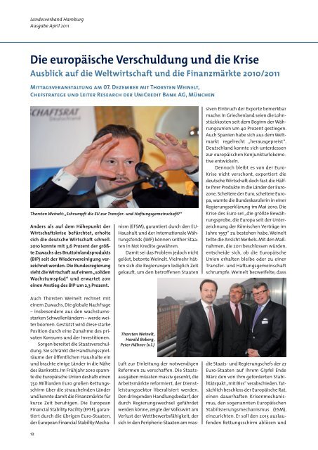 Ausgabe April 2011 Landesverband Hamburg Und Landesverband