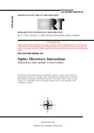 Optics Microwave Interactions - NATO Research & Technology ...