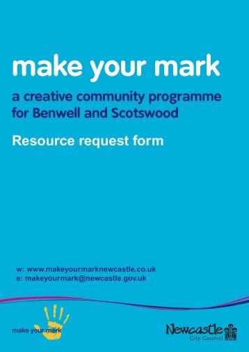 Download the resource request form - Newcastle City Council