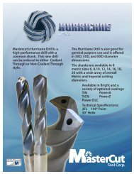 Hurricane Drill - Mastercut Tool Corp.