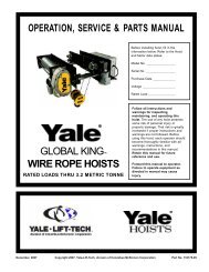 Yale Global King 1-3 Ton - Ace Industries, Inc.