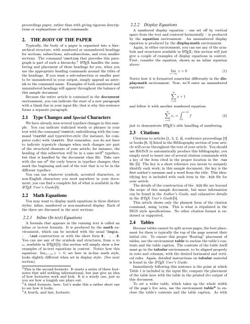 proceedings paper, rather