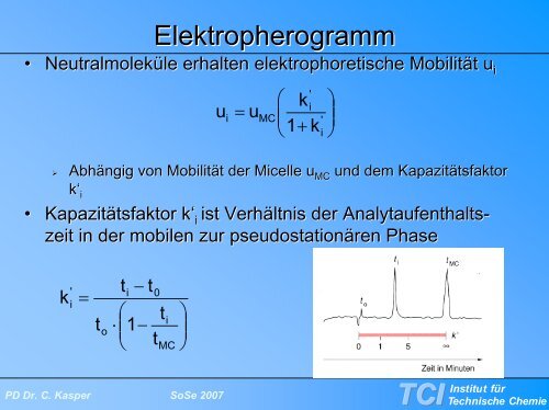 Kapillarelektrophorese - TCI @ Uni-Hannover.de