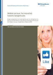 MÃ©dias sociaux, les nouvelles liaisons dangereuses - Pitney Bowes ...