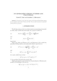 ON GENERALIZED STIRLING NUMBERS AND POLYNOMIALS