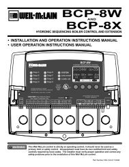 BCP-8 Hydronic Manual - Weil-McLain
