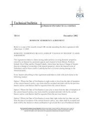 Technical Bulletin 14 - Domestic Subsidence Agreement - CILA/The ...