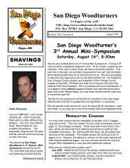 August - San Diego Woodturners