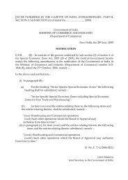 Amendment in Notification Dated 27th October, 2006 on ... - SEZ India