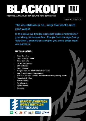 print friendly version - Triathlon New Zealand