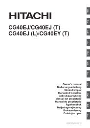 CG40EJ/CG40EJ (T) CG40EJ (L)/CG40EY (T) - Hitachi