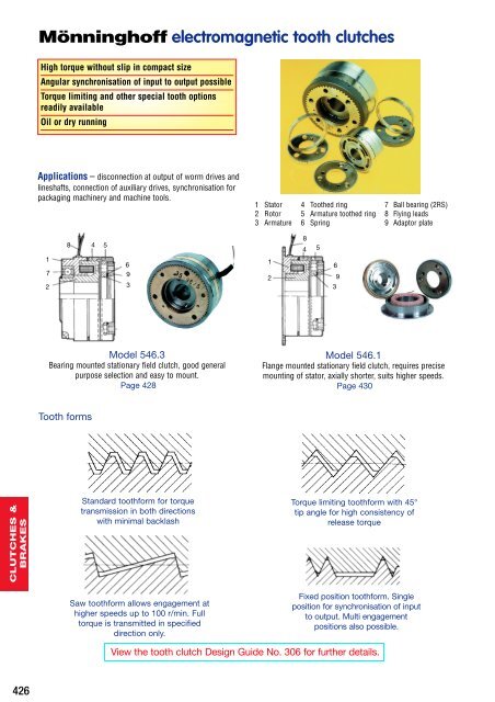 Monninghoff Electromagnetic Tooth Clutches (1mb)