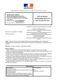 NOTE DE SERVICE SG/SRH/SDMEC/N2010-1174 ... - Cfdt-ufeem.org