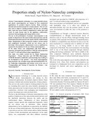 Properties study of Nylon-Nanoclay composites - Nuicone.org