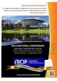 2013 NATIONAL CONFERENCE Sponsorship Proposal