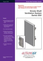 Smoke Shaft Ventilation System - Actionair