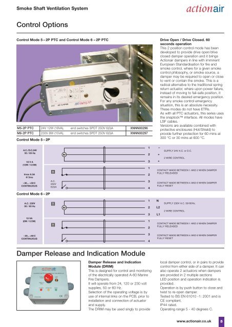 Smoke Shaft Ventilation System - Actionair