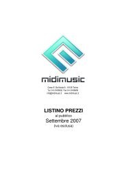 Listino settembre 2007 - Midi Music Srl