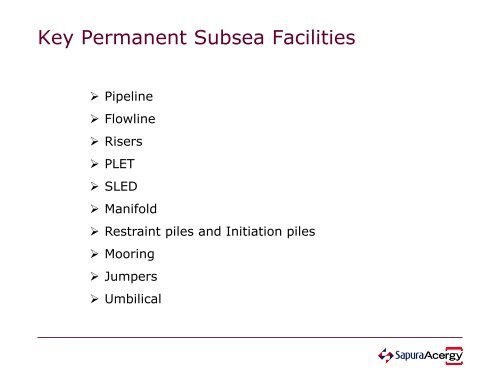 tlo/sapuracergy installation of deepwater facilities - CCOP