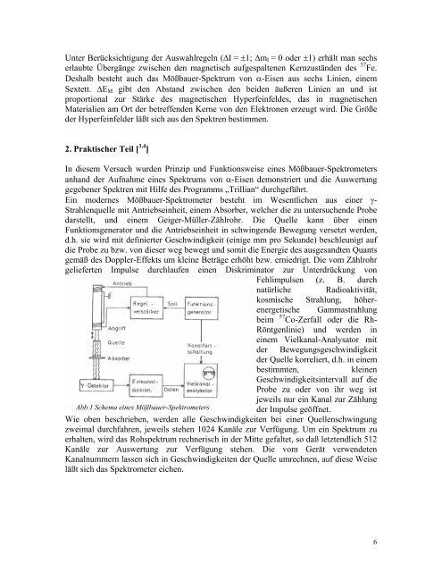 Versuchsprotokoll MÃ¶Ãbauer-Spektroskopie - carsten-brandt.de