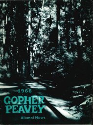 Gopher Peavey 1966 - Department of Forest Resources - University ...