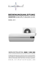 Bedienungsanleitung 6011 - Klaas Direktimport GmbH