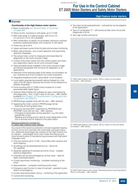 Catalog IC 10 Â· 2012 - Industry