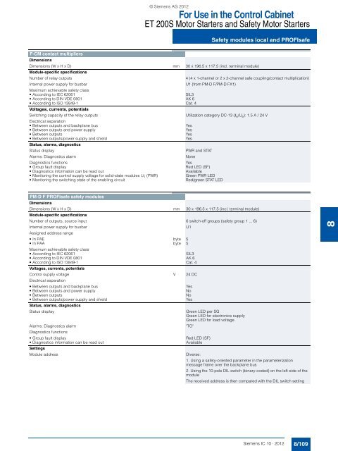 Catalog IC 10 Â· 2012 - Industry