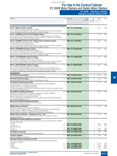 Catalog IC 10 Â· 2012 - Industry