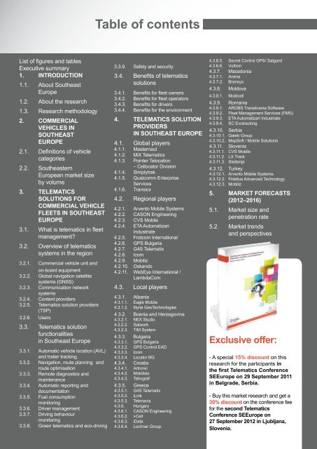 Commercial vehicles in Southeast Europe: Telematics solutions and ...