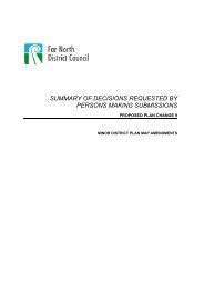 summary of decisions requested by persons making submissions