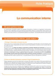 La communication interne - Medef