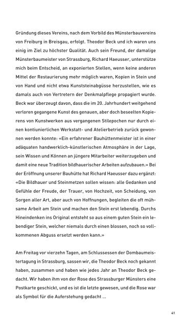 Freunde der Basler Münsterbauhütte Jahresbericht 2006