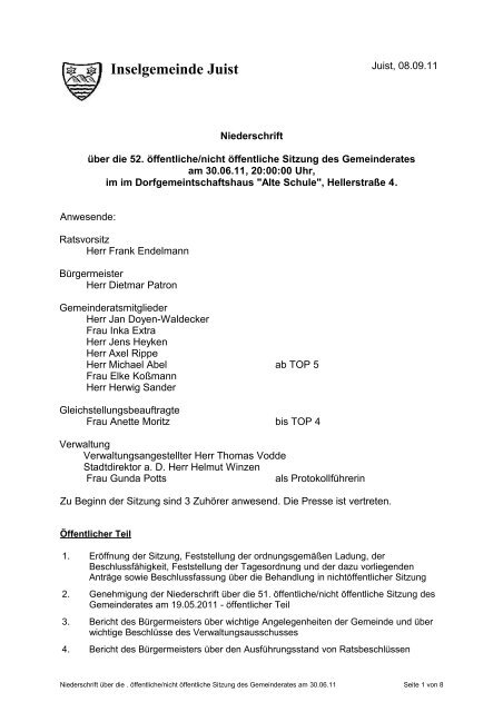 52-2011-gr-ergebnis.pdf - Inselgemeinde Juist