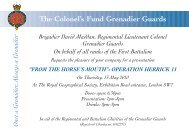 Invitation - Grenadier Guards