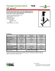 Schubert & Salzer 7036 Angle Seat Control Valve ... - RM Headlee