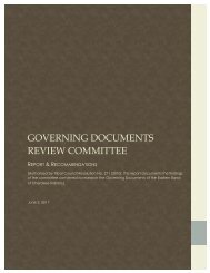 Governing Documents Review Committee Report 6-2-11