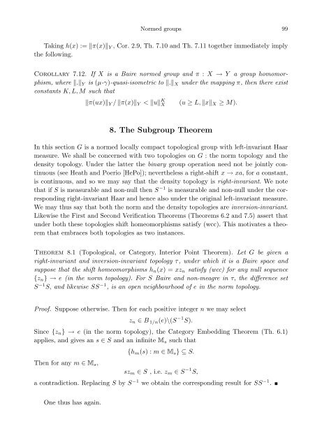 Normed versus topological groups: Dichotomy and duality