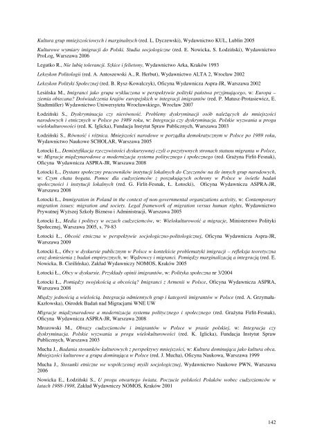 Integracja i dyskryminacja â krajobraz 2009 - Instytut Spraw ...